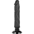 BASECOCK – VIBRADOR REALÍSTICO CONTROL REMOTO NEGRO CON TESTÍCULOS 20 CM -O- 4 CM