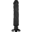 BASECOCK – VIBRADOR REALÍSTICO CONTROL REMOTO NEGRO CON TESTÍCULOS 20 CM -O- 4 CM