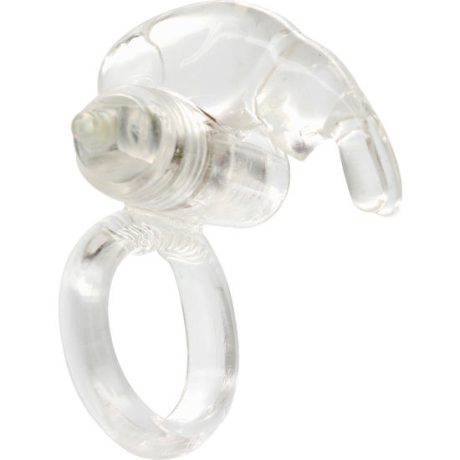 SEVENCREATIONS ANEL VIBRADOR DE SILICONE TRANSPARENTE
