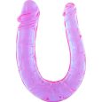 DILDO DUPLO FLEXÍVEL ROXO DE SEVENCREATIONS