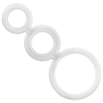 CONJUNTO DE ANÉIS PARA PÉNIS TRANSPARENTES ADDICTED TOYS