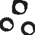 CONJUNTO DE 3 C-RING EM PRETO ADDICTED TOYS