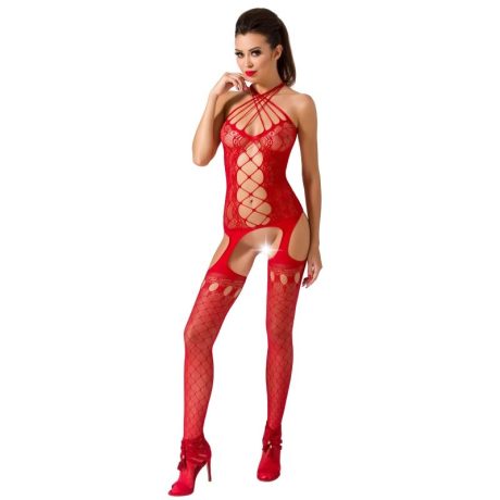 PASSION - WOMAN BS053 BODYSTOCKING BLANCO TALLA ÚNICA