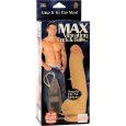 BASECOCK – VIBRADOR REALÍSTICO 2-1 NATURAL 18.5 CM -O- 4 CM