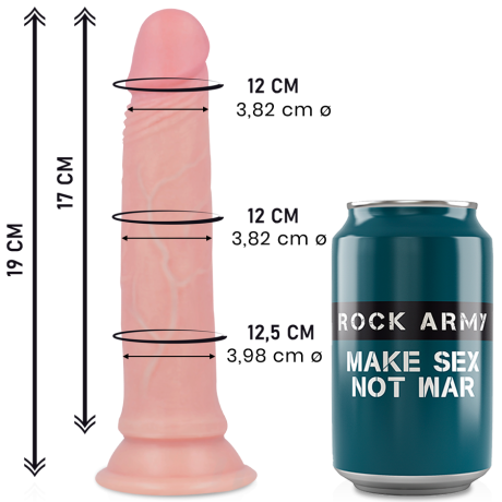 ROCKARMY LIQUID SILICONE PREMIUM AVENGER DILDO REALISTA 19CM