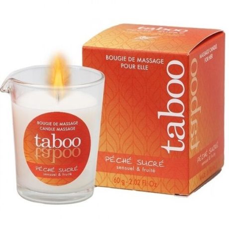 VELA DE MASSAGEM TABOO PÉCHÉ SUCRÉ SENSUEL&FUITÉ PARA MULHER 60GR | RUF
