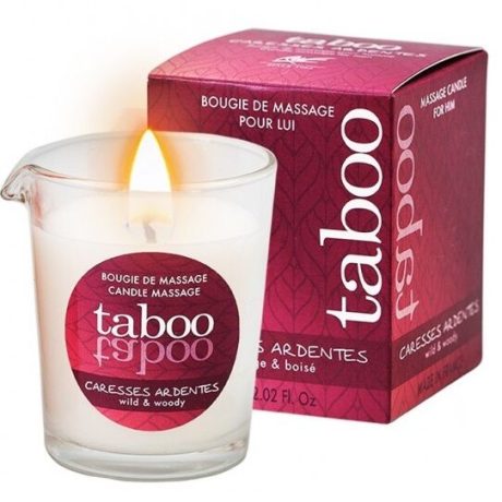 VELA DE MASSAGEM TABOO CARESSES ARDENTES WIL&WOODY PARA HOMEM 60GR | RUF