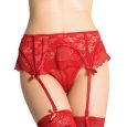 CINTO DE LIGAS E TANGA T VERMELHO L/XL