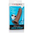 JOCK STRAP-ON COM DILDO PPA OCO CASTANHO 8.2X3.7CM | CALIFORNIA EXOTICS