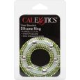CALEX STEEL ANEL SILICONE COM BEADS XL