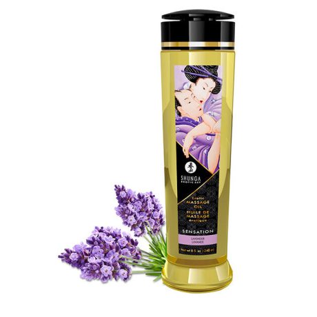 ÓLEO DE MASSAGEM ERÓTICO SENSATION AROMA LAVANDA 240ML | SHUNGA