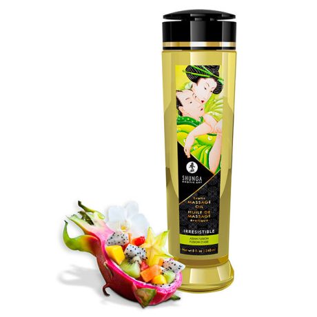 ÓLEO DE MASSAGEM ERÓTICO IRRESISTIBLE AROMA FUSÃO ASIÁTICA 240ML | SHUNGA