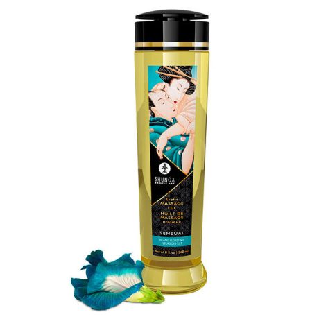 ÓLEO DE MASSAGEM ERÓTICO SENSUAL AROMA FLORES DA ILHA 240ML | SHUNGA