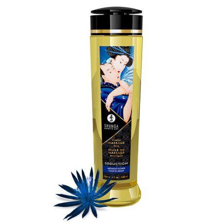 ÓLEO DE MASSAGEM ERÓTICO SEDUCTION AROMA FLORES DA MEIA-NOITE 240ML | SHUNGA