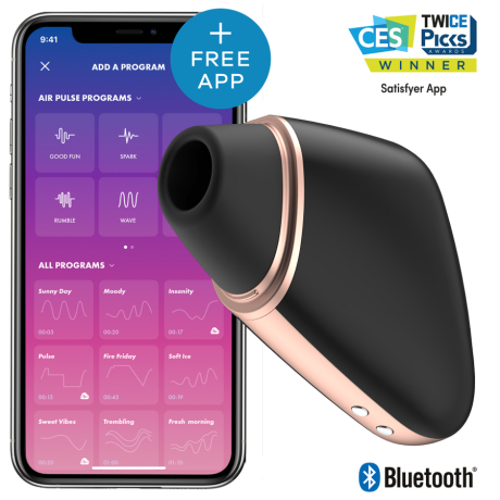 SATISFYER CONNECT LOVE TRIANGLE - PRETO