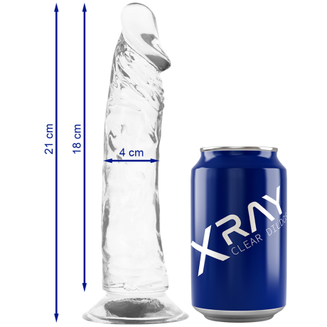 XRAY DILDO TRANSPARENTE 21CM X 4CM