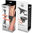 HARNESS ATTRACTION MURDOCK STRAP-ON 1 + 1 DILDO CARNE 19.8 + 15CM X 4CM
