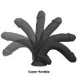 COCK MILLER DENSIDADE DE SILICONE COCKSIL ARTICULÁVEL PRETO 19,5 CM