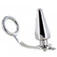 ANEL PENIANO COM PLUG ANAL DE METAL 4.5X4.5CM
