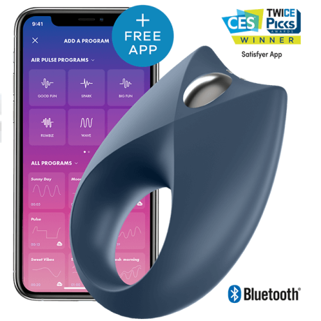 ROYAL ONE PODEROSO SATISFYER ANEL PÉNIS COM APP