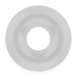 POWER RING ANEL SUPER FLEXÍVEL RESISTENTE DE 3,5 CM TRANSPARENTE