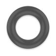 ANEL SUPER FLEXÍVEL RESISTENTE DE 4,8 CM PR05 PRETO