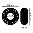 POWERING – SUPER FLEXIBLE Y RESISTENTE ANILLO PENE  5.5CM PR06 NEGRO