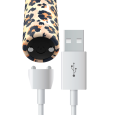 BALAS PERSONALIZADAS RECARREGÁVEIS LEOPARDO 10 INTENSIDADES