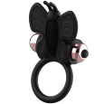ANEL COQUETE CHIC DESIRE BORBOLETA COM VIBRADOR PRETO/OURO