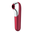 SATISFYER DUAL LOVE VIBRADOR E SUCIONADOR COM AR PULSADO VERMELHO