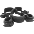 CONJUNTO SUPORTE PARA PERNAS E PESCOÇO + ALGEMAS