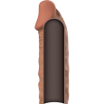 VIRILXL – EXTENSIÓN DE PENE LIQUID SILICONE V5 MARRÓN