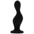 PLUG ANAL CURVO PRETO 12X4CM