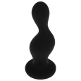 PLUG ANAL CURVO PRETO 12X4CM