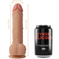 CYBER SILICOCK FREEMAN ULTRA REALISTIC SOFT LIQUID SILICONE 20CM