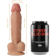 CYBER SILICOCK STRAP-ON SILICONE OLIVER COM 3 ANÉIS GRÁTIS