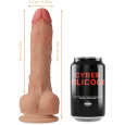 CYBER SILICOCK STRAP-ON CONNOR SILICONE COM 3 ANÉIS GRÁTIS