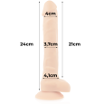 ARNÊS COCK MILLER + DENSIDADE DE SILICONE COCKSIL ARTICULÁVEL 24 CM