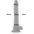 ARNÊS COCK MILLER + DENSIDADE DE SILICONE ARTICULÁVEL COCKSIL PRETO 24 CM