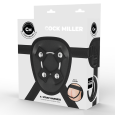 ARNÊS COCK MILLER + DENSIDADE DE SILICONE ARTICULÁVEL COCKSIL PRETO 24 CM