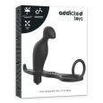 ADDICTED TOYS – MASSAJADOR ANAL COM ANEL DE SILICONE PRETO