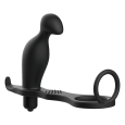 ADDICTED TOYS – MASSAJADOR ANAL COM ANEL DE SILICONE PRETO