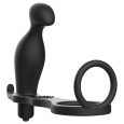 ADDICTED TOYS – MASSAJADOR ANAL COM ANEL DE SILICONE PRETO