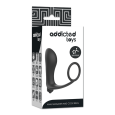 PLUG ANAL VIBRATÓRIO COM ANEL PENIANO PRETO