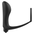 PLUG ANAL VIBRATÓRIO COM ANEL PENIANO PRETO