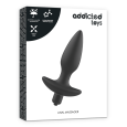 PLUG ANAL VIBRATÓRIO ESPECIAL PRÓSTATA PRETO 14X8CM | ADDCITED TOYS