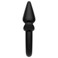 PLUG ANAL COM CAUDA PRETO 7X3CM