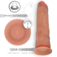 DILDO REALISTA COM VENTOSA E VIBRAÇÃO 21,5 CM | COCK MILLER