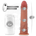 DILDO REALISTA COM VENTOSA E VIBRAÇÃO 21,5 CM | COCK MILLER